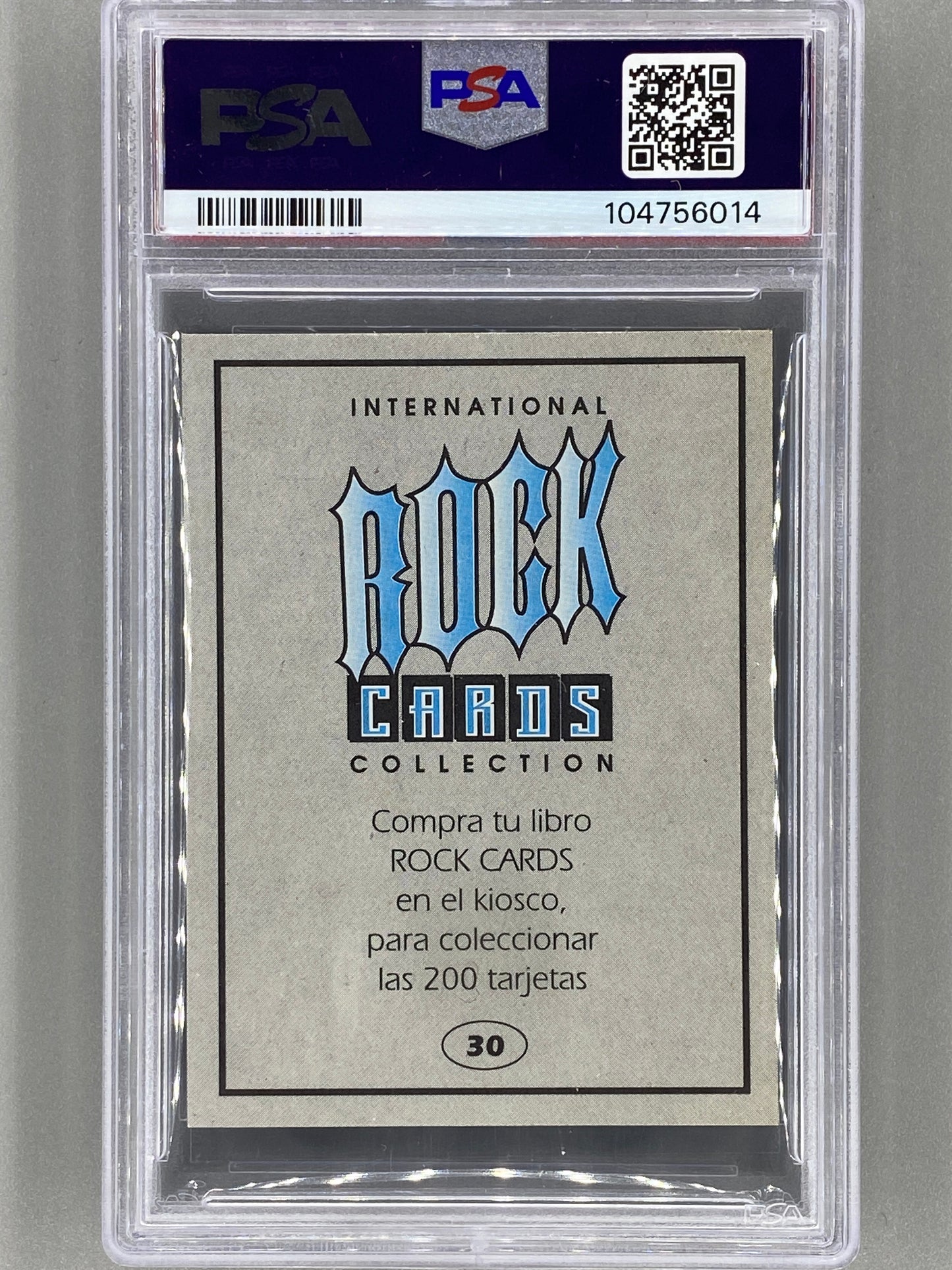 1994 Ultra Figus #30 Megadeth Intl Rock Cards PSA 5 Pop 1 (Music)