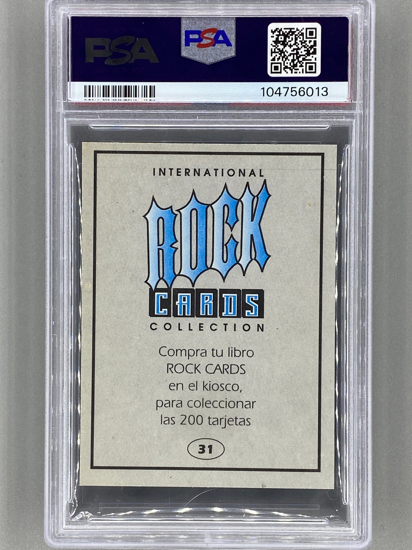 1994 Ultra Figus #31 Dave Mustaine Intl Rock Cards Megadeth PSA 6 Pop 2 (Music)