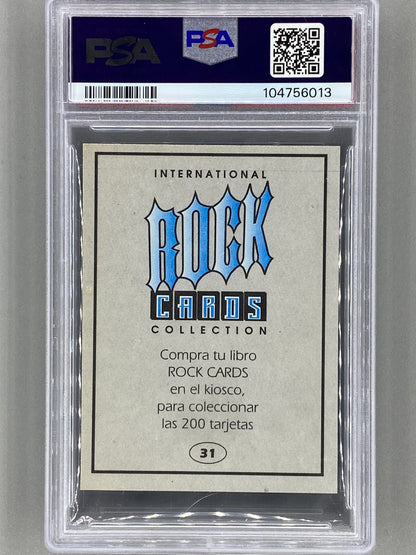 1994 Ultra Figus #31 Dave Mustaine Intl Rock Cards Megadeth PSA 6 Pop 2 (Music)