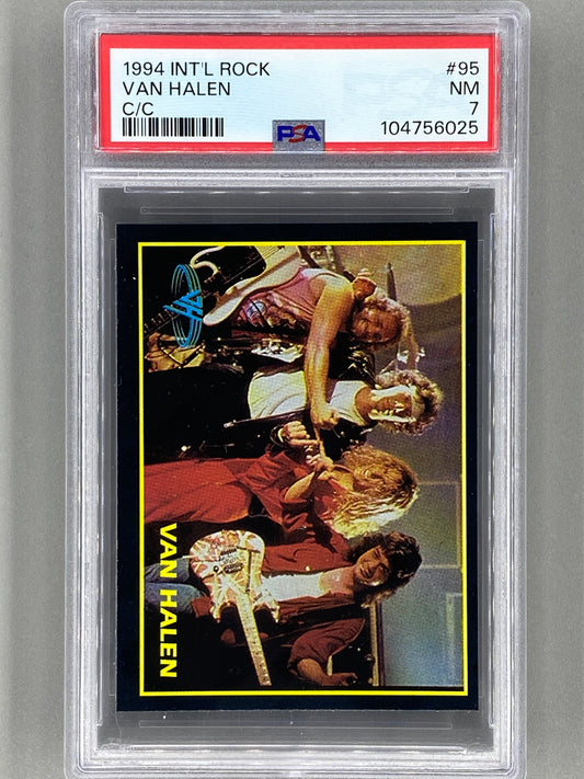 1994 Ultra Figus #95 Van Halen Intl Rock Cards PSA 7 Pop 1 (Music)