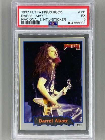 1997 Ultra Figus #131 Darrel Dimebag Abott Rock Nacional E Intl Sticker PSA 4 Pop 2 (Music)