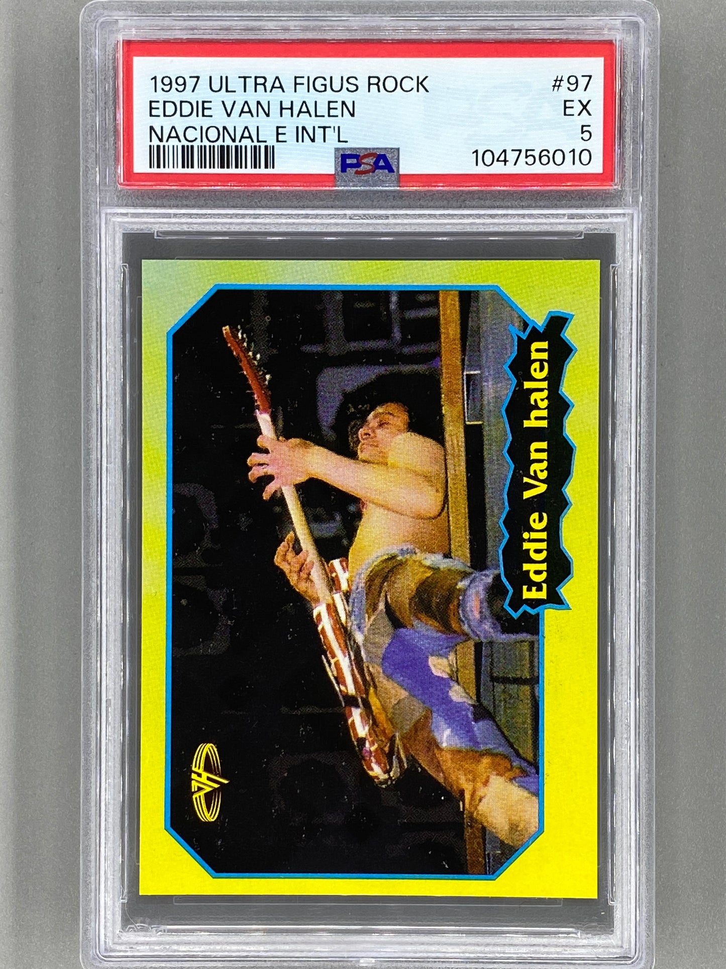1997 Ultra Figus #97 Eddie Van Halen Rock Cards Nacional E Intl PSA 5 Pop 1 (Music)