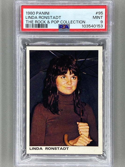 1980 Panini #95 Linda Ronstadt The Rock & Pop Collection PSA 9 - Pop 3 (Music)