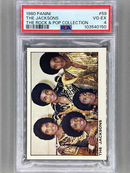 1980 Panini #59 The Jacksons The Rock & Pop Collection PSA 4 Pop 3 (Music)