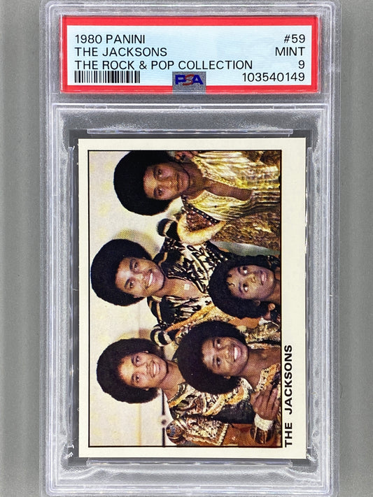 1980 Panini #59 The Jacksons The Rock & Pop Collection PSA 9 Pop 5 (Music)