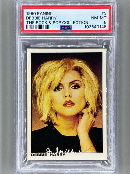 1980 Panini #3 Debbie Harry The Rock & Pop Collection PSA 8 Pop 4 (Music)