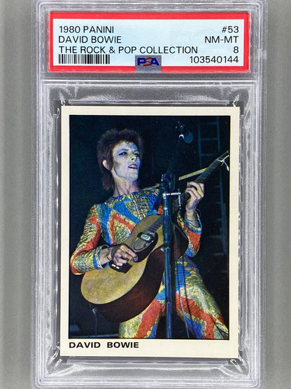 1980 Panini #53 David Bowie The Rock & Pop Collection PSA 8 Pop 3 (Music)