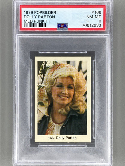 1979 Popbilder #166 Dolly Parton Med Punkt I PSA 8 Pop 15 (Music)