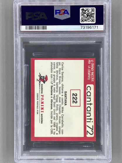 1972 Panini #222 Santana Cantanti 72 PSA 6 - Pop 5 (Music)