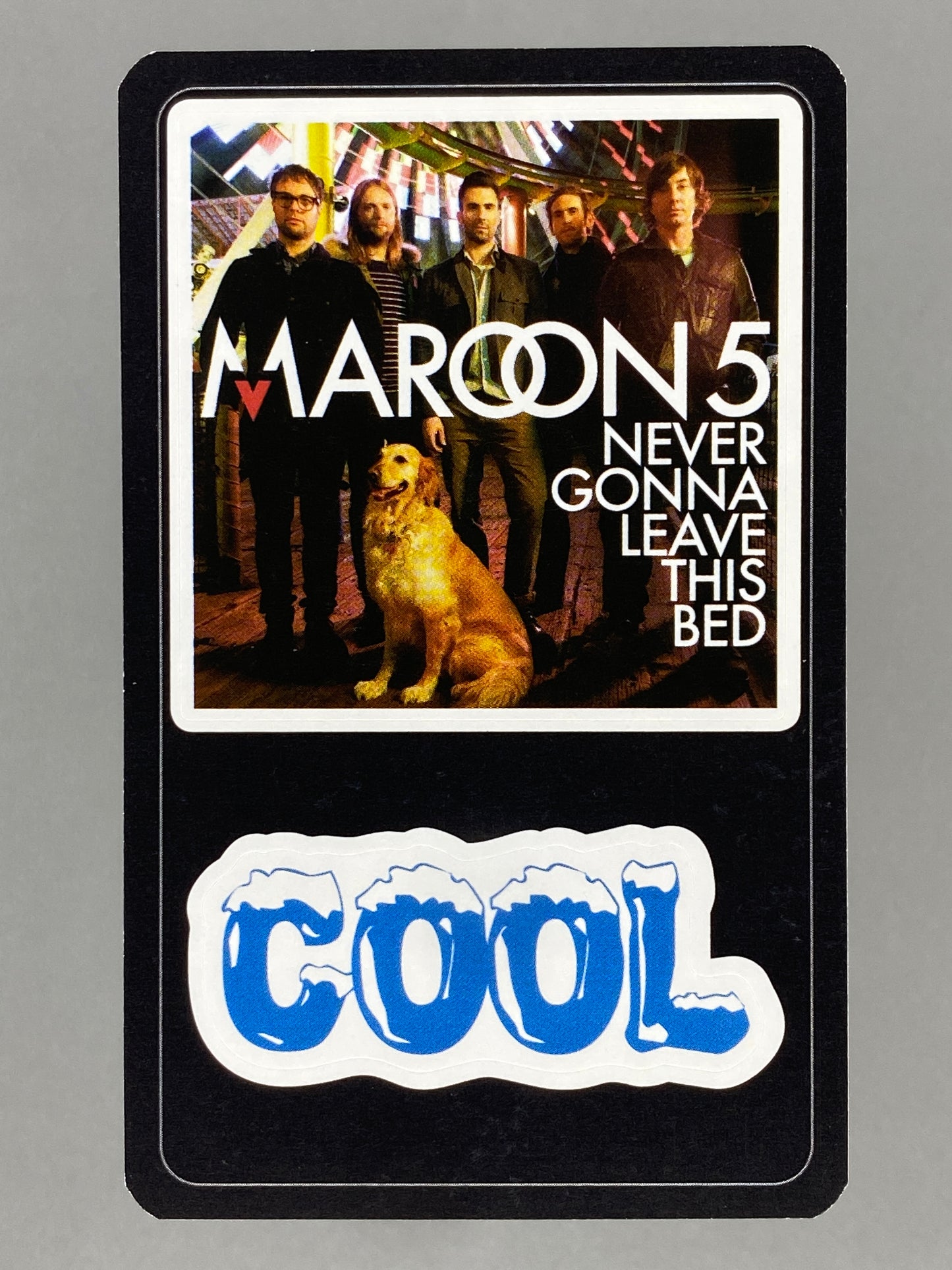 2011 Delhaize Maroon 5 NGLTB Star & Tunes Sticker (Belgium) (Music)