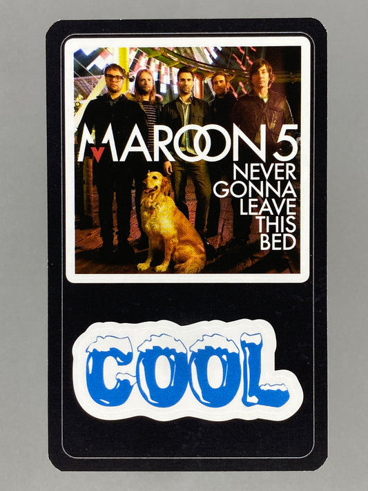 2011 Delhaize Maroon 5 NGLTB Star & Tunes Sticker (Belgium) (Music)