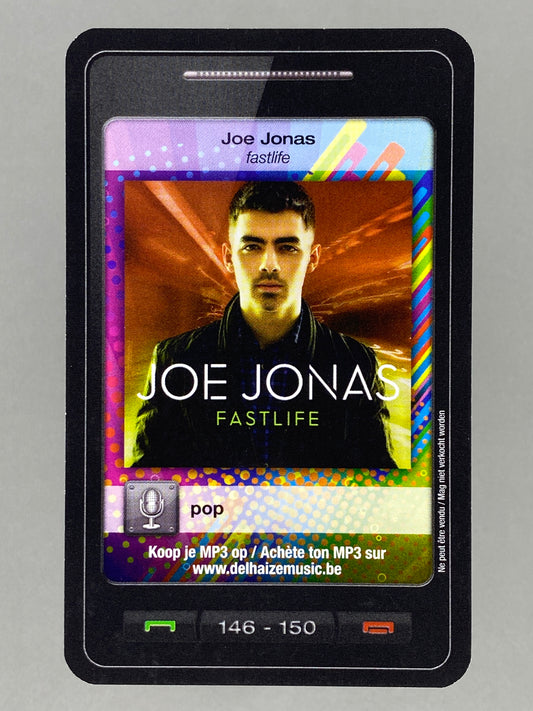 2011 Delhaize #146 Joe Jonas Fastlife Star & Tunes Card (Belgium) (Music)