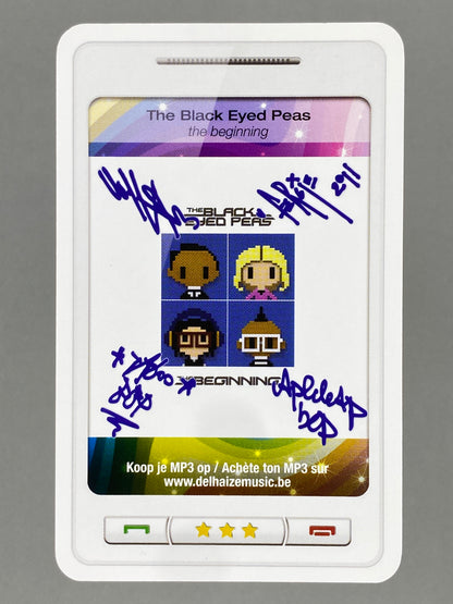 2011 Delhaize The Black Eyed Peas Star & Tunes Autograph Card (Belgium) (Music)