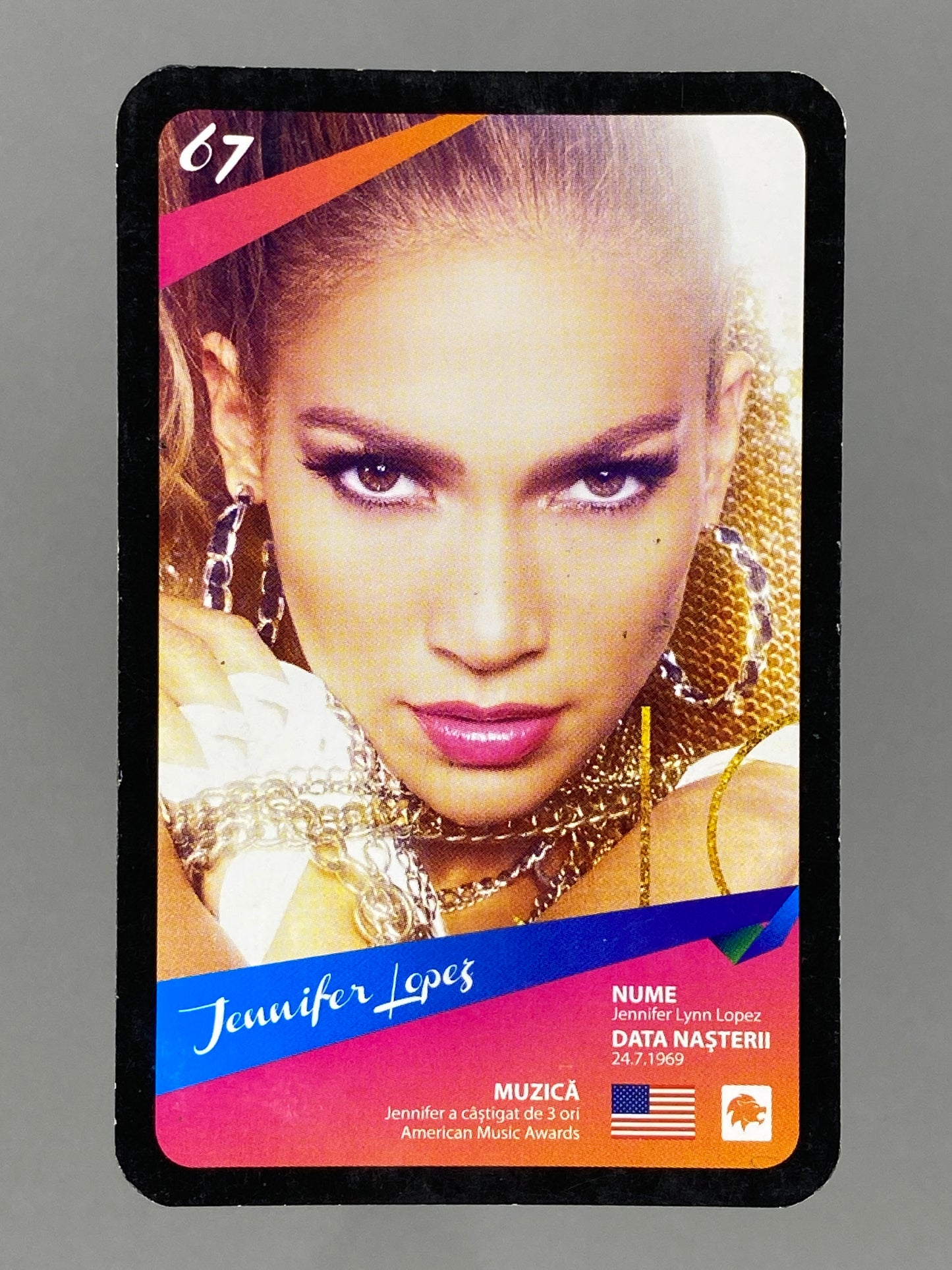 2 Card Lot - 2012 #67 & #68 Jennifer Lopez Universal Mega Music (Romania) (Music)