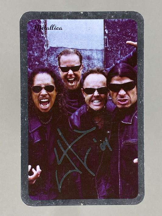 2012 Universal Music Metallica Foil Autograph Card Mega Music (Romania) (Music)