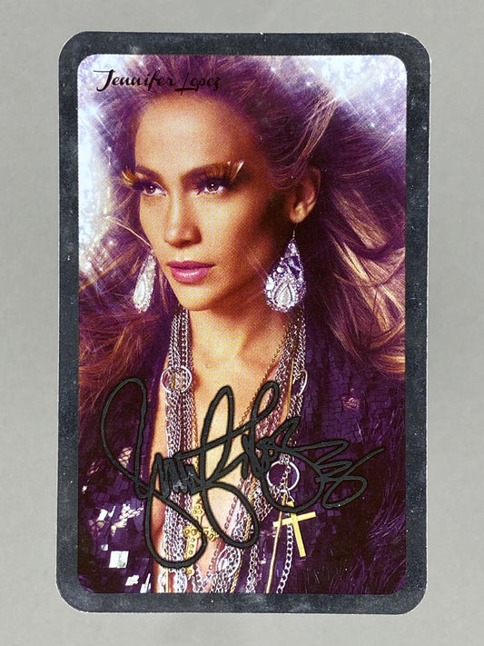 2012 Universal Music Jennifer Lopez Foil Autograph Card Mega Music (Romania) (Music)