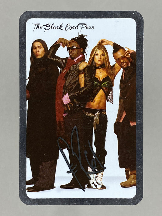 2012 Universal Music Black Eyed Peas Foil Autograph Card Mega Music (Romania) (Music)