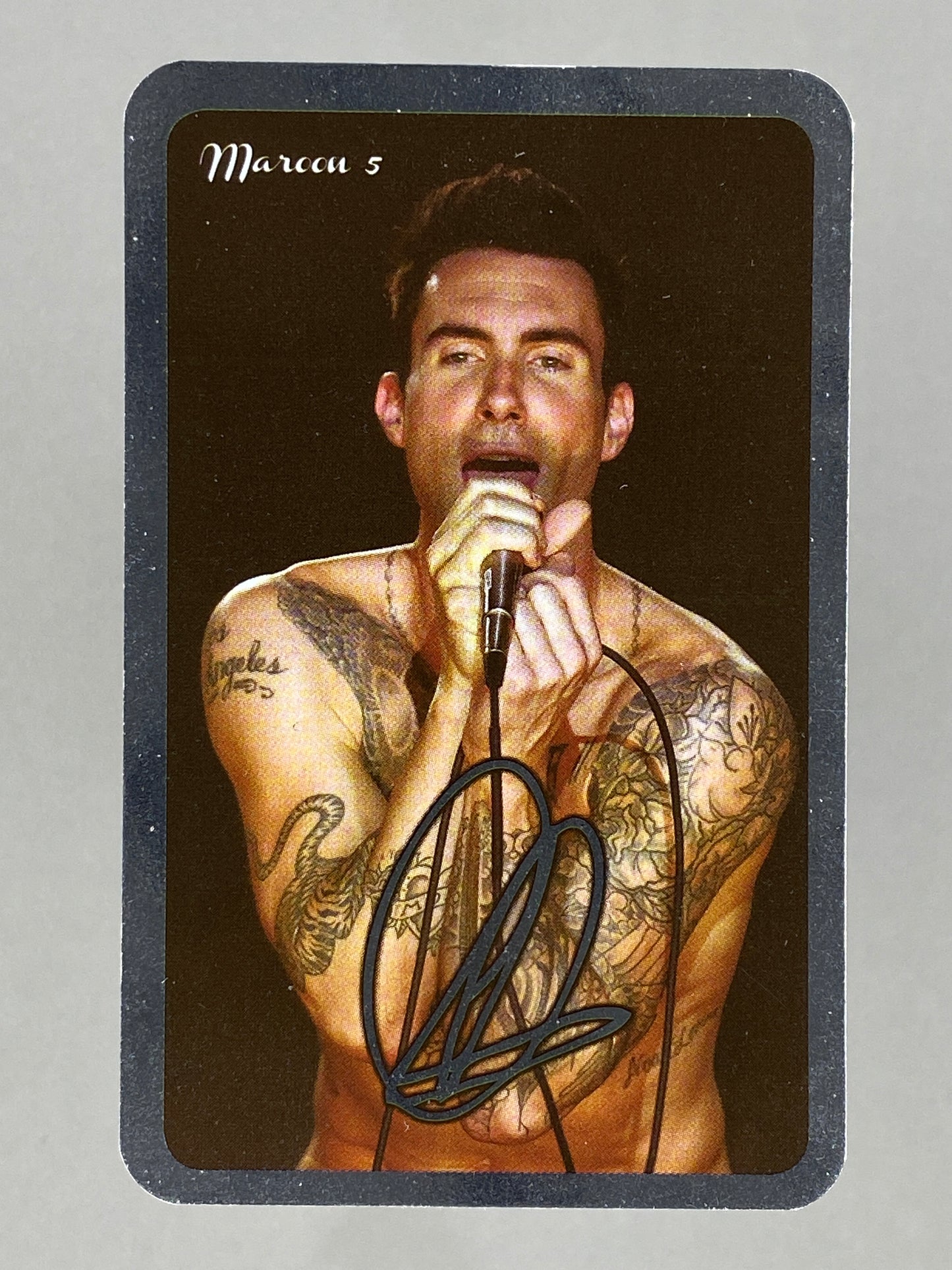 2012 Universal Music Maroon 5 Foil Autograph Card Mega Music (Romania) (Music)