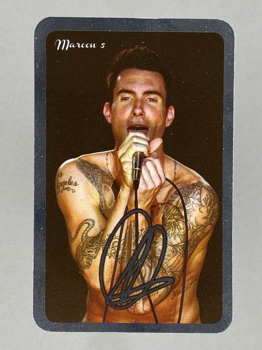 2012 Universal Music Maroon 5 Foil Autograph Card Mega Music (Romania) (Music)