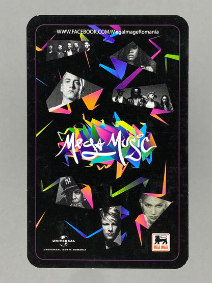 2012 Universal Music Justin Bieber Foil Autograph Card Mega Music (Romania) (Music)