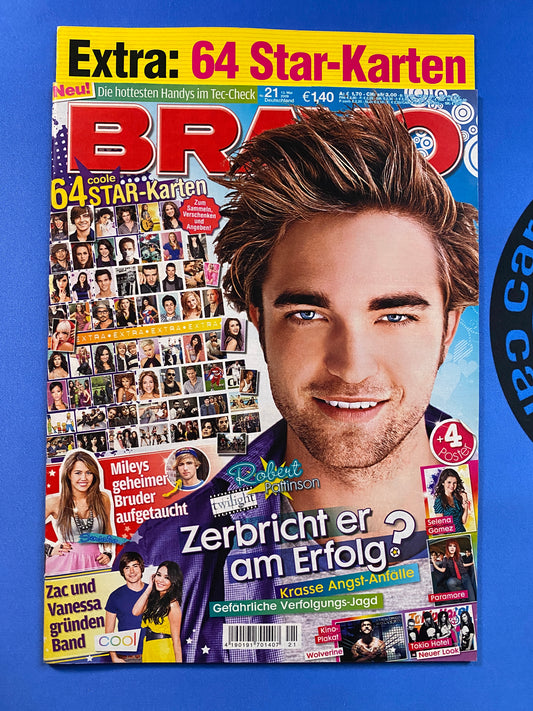 2009 Bravo Nr 21 Magazine Taylor Swift - w/ Complete 64 Card Insert Lot (Germany) (Music)