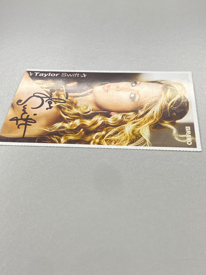 2009 Bravo Nr. 12 Taylor Swift / Kevin Rudolf Autograph Card (Germany) (Music)