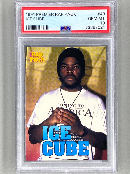 1991 Premier Rap Pack #48 Ice Cube PSA 10 - Pop 51 (Music)
