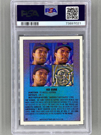 1991 Premier Rap Pack #48 Ice Cube PSA 10 - Pop 51 (Music)