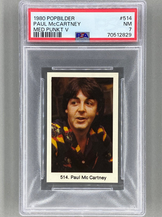 1980 Popbilder #514 Paul McCartney Med Punkt V PSA 7 Pop 1 (Music)