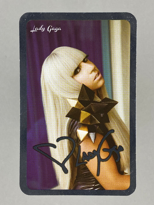 2012 Universal Music Lady Gaga Foil Autograph Card Mega Music (Romania) (Music)