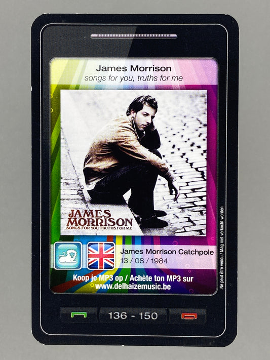 2011 Delhaize #136 James Morrison Star & Tunes (Belgium) (Music)
