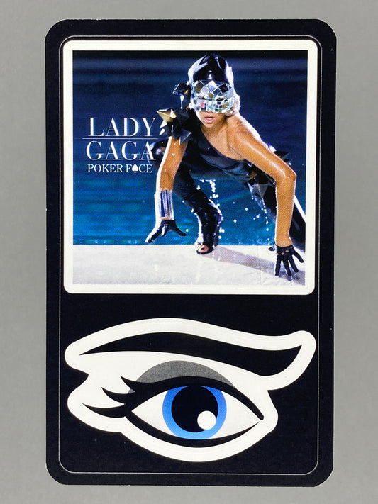 2011 Delhaize Lady Gaga Poker Face Star & Tunes Sticker (Belgium) (Music)