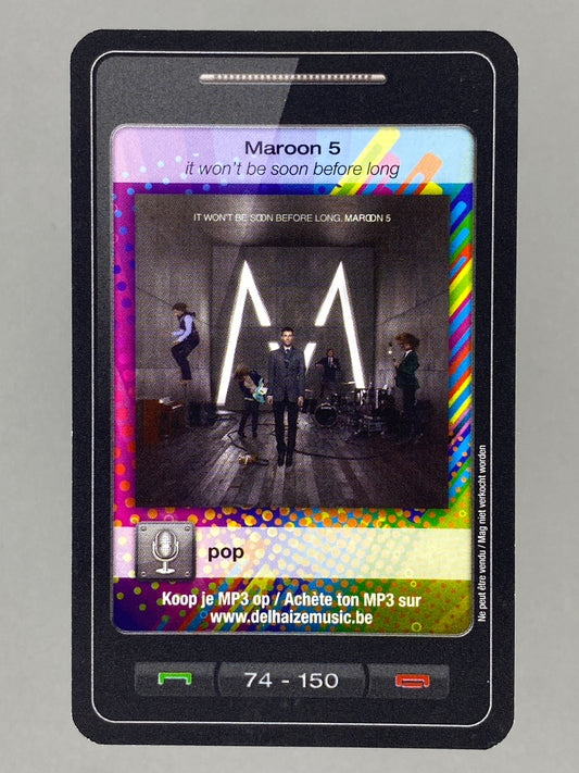 2011 Delhaize #74 Maroon 5 Star & Tunes (Belgium) (Music)