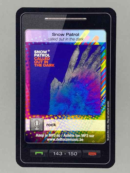 2011 Delhaize #143 Snow Patrol Star & Tunes (Belgium) (Music)