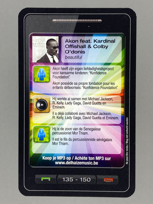 2011 Delhaize #135 Akon Star & Tunes (Belgium) (Music)