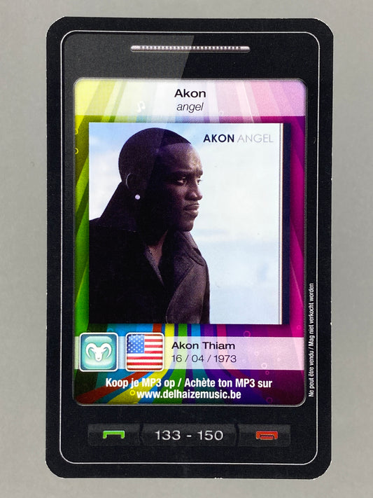 2011 Delhaize #133 Akon Star & Tunes (Belgium) (Music)