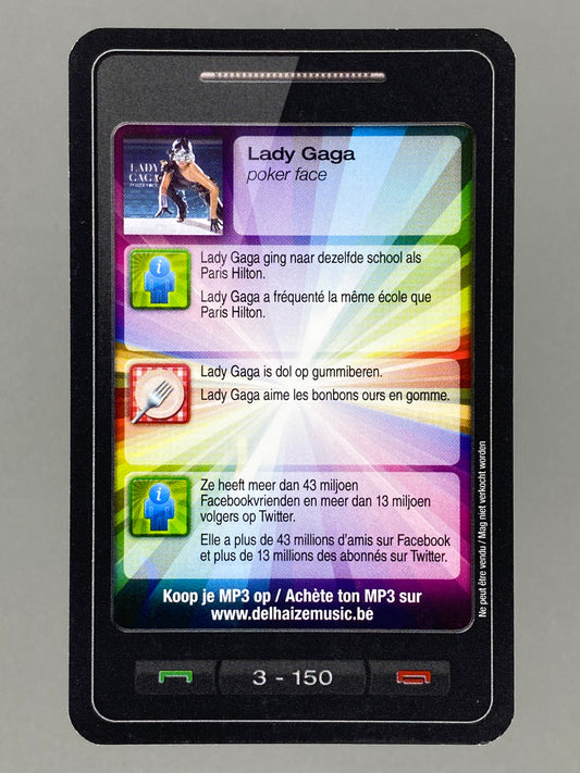 2011 Delhaize #3 Lady Gaga Star & Tunes (Belgium) (Music)