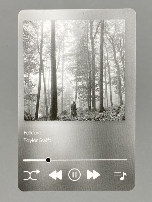 2024 UMG China Taylor Swift Folklore Promo Card (Music)