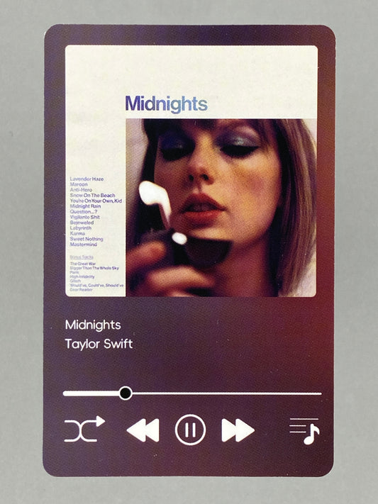 2024 UMG China Taylor Swift Midnights Promo Card (Music)