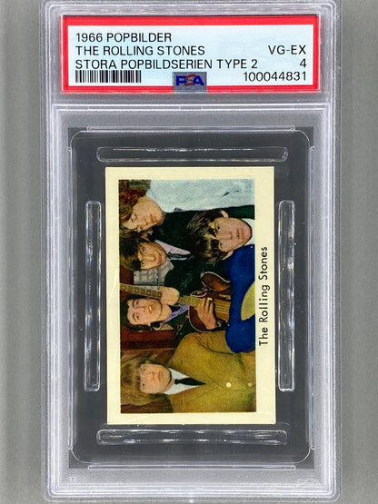 1966 Popbilder The Rolling Stones Stora Popbildserien Type 2 PSA 4 Pop 3 (Music)