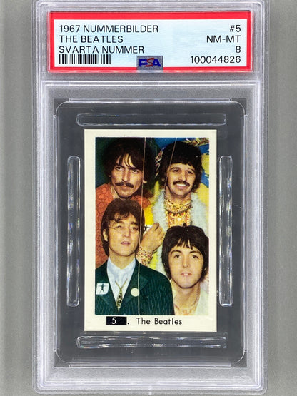 1967 Nummerbilder #5 The Beatles Svarta Nummer PSA 8 Pop 2 (Music)