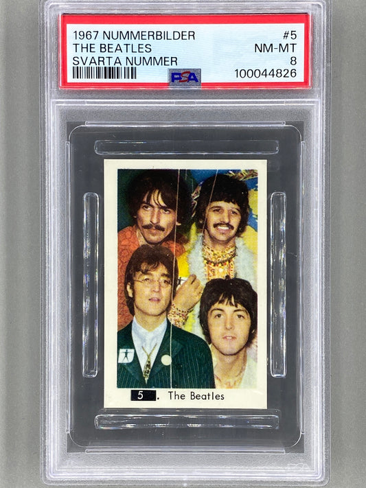 1967 Nummerbilder #5 The Beatles Svarta Nummer PSA 8 Pop 2 (Music)