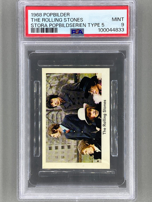 1968 Popbilder The Rolling Stones Stora Popbildserien Type 5 PSA 9 Pop 2 (Music)