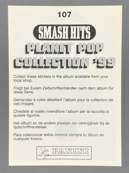 1999 Panini #107 Puff Daddy P. Diddy Smash Hits Planet Pop Sticker (Italy) (Music)