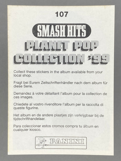 1999 Panini #107 Puff Daddy P. Diddy Smash Hits Planet Pop Sticker (Italy) (Music)
