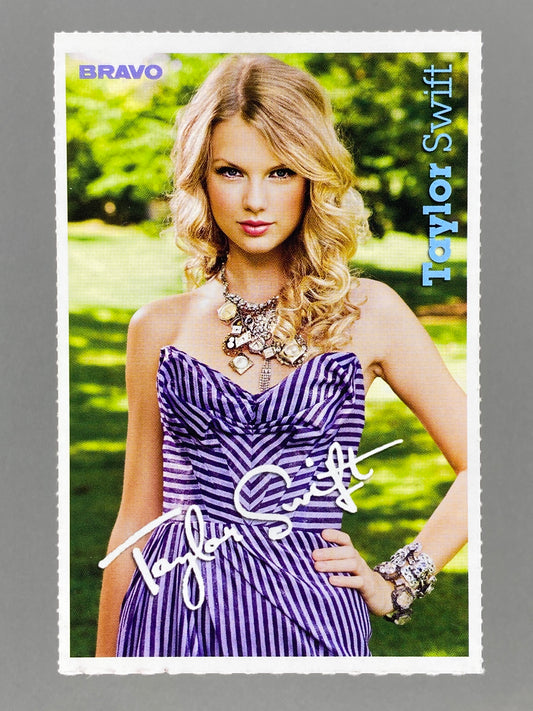 2011 Bravo Nr. 8 Taylor Swift / Jensen Ackles Autograph Card (Poland) (Music)