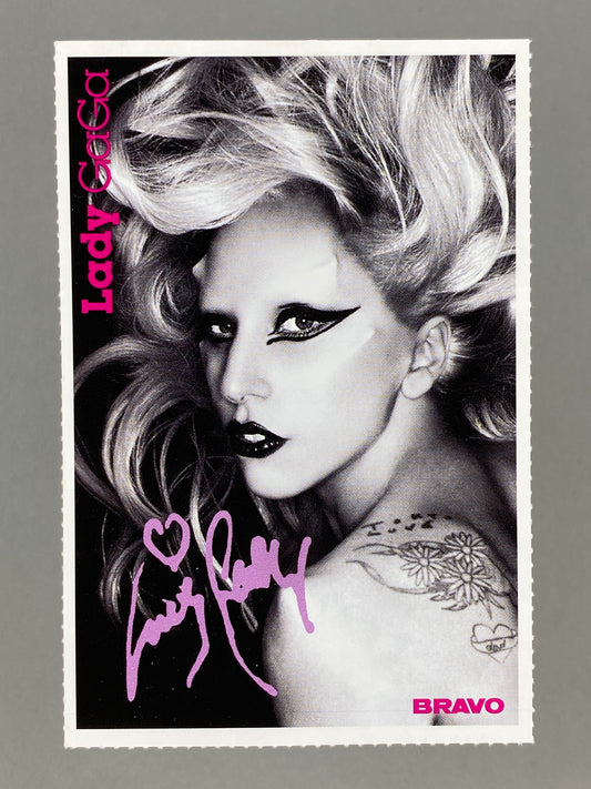 2011 Bravo Nr. 8 Lady Gaga / Tom Felton Autograph Card (Poland) (Music)