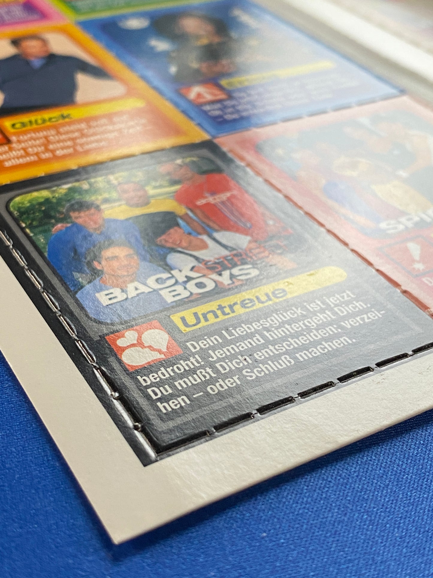 1999 Bravo Love Cards Lot Britney Spears Uncut 16 Card Sheet (Germany) (Music)