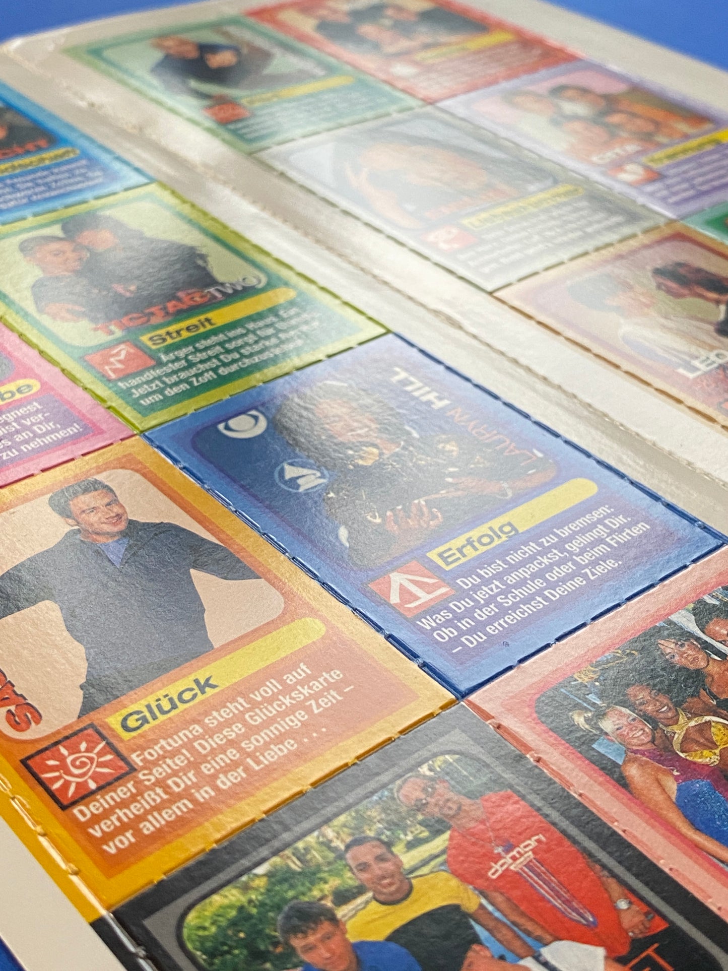 1999 Bravo Love Cards Lot Britney Spears Uncut 16 Card Sheet (Germany) (Music)