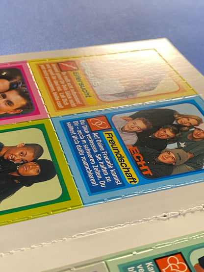 1999 Bravo Love Cards Lot Britney Spears Uncut 16 Card Sheet (Germany) (Music)